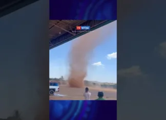 Redemoinho de poeira assusta comunidade no sertão do Maranhão