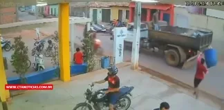 Gari é atropelado por motociclista em alta velocidade em Lago da Pedra, MA