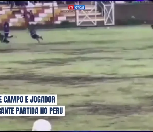 Raio atinge campo e jogador morre durante partida no Peru